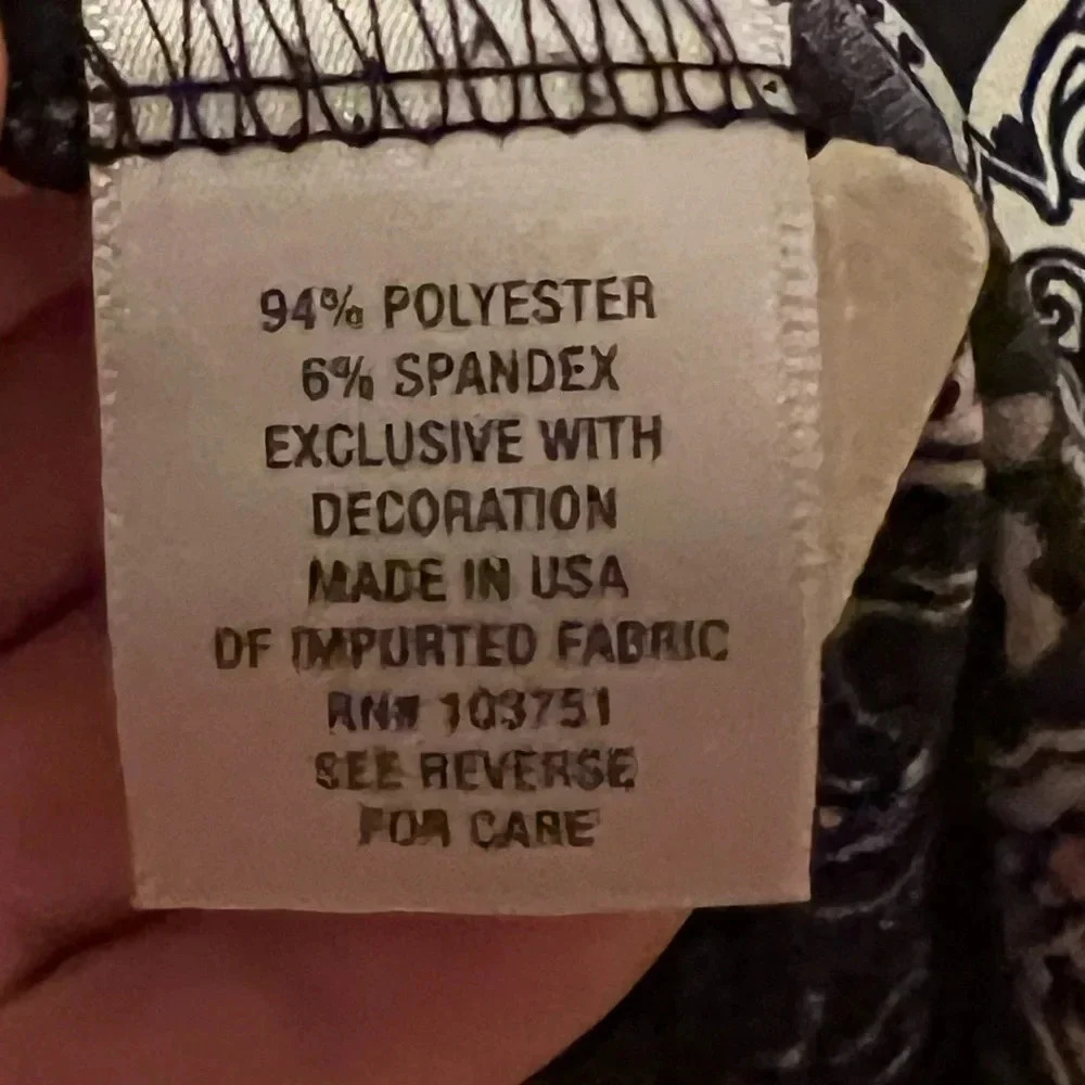 Dress Barn Woman‎ Embellished Tunic Length Top 3/4 Sleeve Womens Sz L EUC - Picture 5 of 5